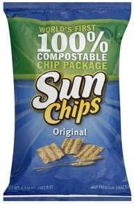 Sun Chips French Onion Multigrain Snacks - 1 oz, Nutrition Information ...