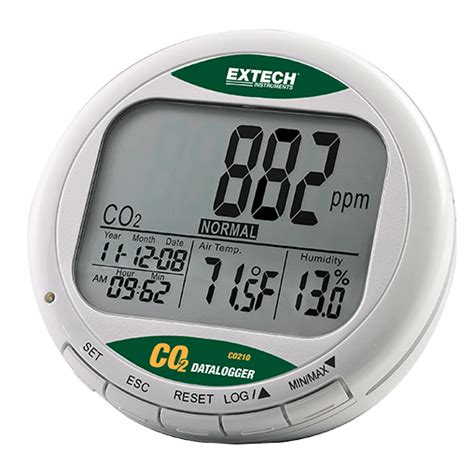 Extech CO210 Desktop Indoor Air Quality CO2 Temperature Humidity