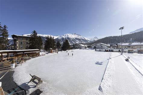 Eisplatz Celerina Celerina Winter In Engadin St Moritz