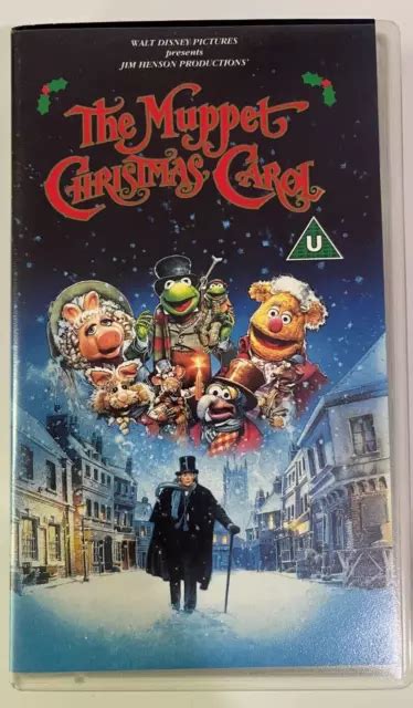 The Muppet Christmas Carol Vhs Video Tape Disney Movie Jim Henson