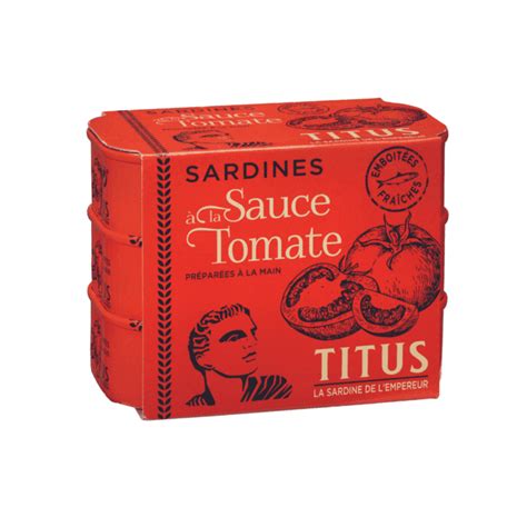 Sardines à la sauce tomate TITUS 3x125g Kodamer