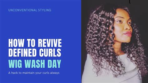 How To Revive Curly Wig Curly Wig Maintenance No Boiling Youtube