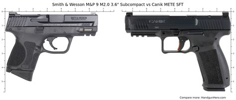 Smith Wesson M P M Subcompact Vs Canik Mete Sft Size