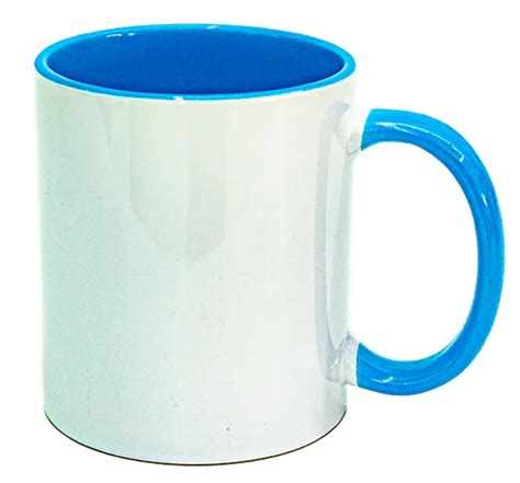 Caneca Al A E Interior Azul Claro Ml Sublima Brasil