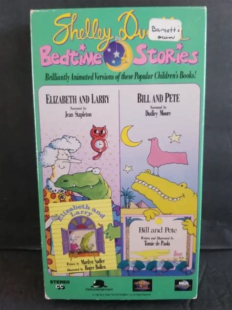 Shelley Duvalls Bedtime Stories Vhs Video Tape Elizabeth And Larry