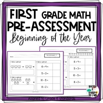 First Grade Math Assessment Test