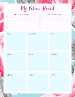 Free Personal Vision Board Templates Customize With PicMonkey