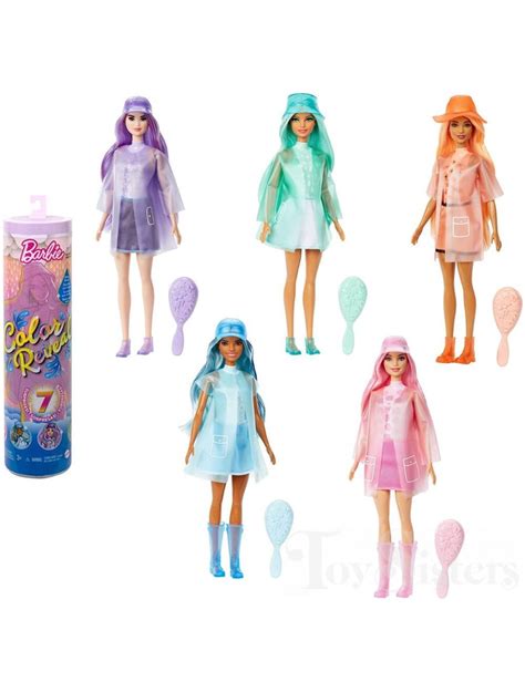 Barbie Color Reveal Rain Or Shine Series Color Change And Accessories