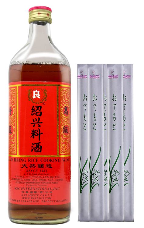 Shaohsing Shaoxing Rice Cooking Wine 750ml One NineChef Spoon