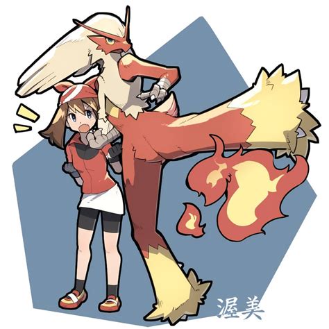 May And Blaziken Pokemon And 1 More Drawn By Floating Atsumi Danbooru