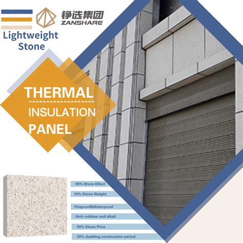 Fire Water Sound Insulation Lightweight Ceramic Foam Insulated Siding