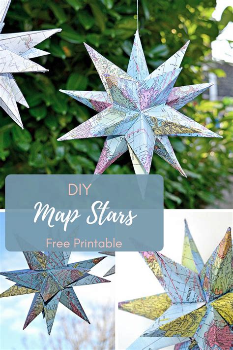 Craftiness 3d Map Star Christmas Decoration