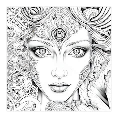 Woman Face Coloring Pages Free Stock Photos Images And Pictures Of