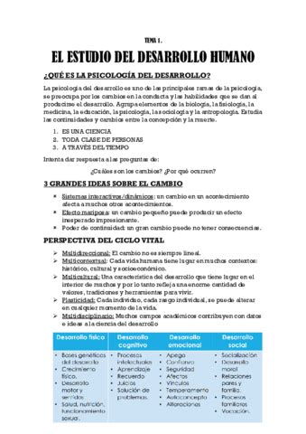 TEMA 1 Psico Del Desarrollo Pdf