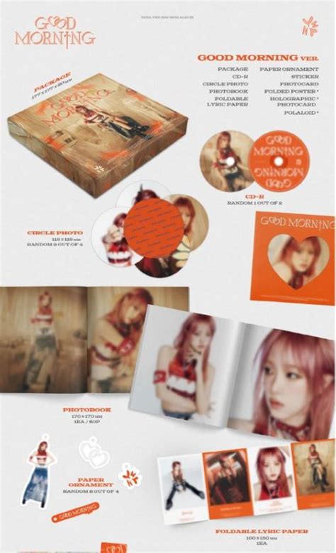 Yena Rd Single Album Good Morning Random Ver Cd Kaido Italia