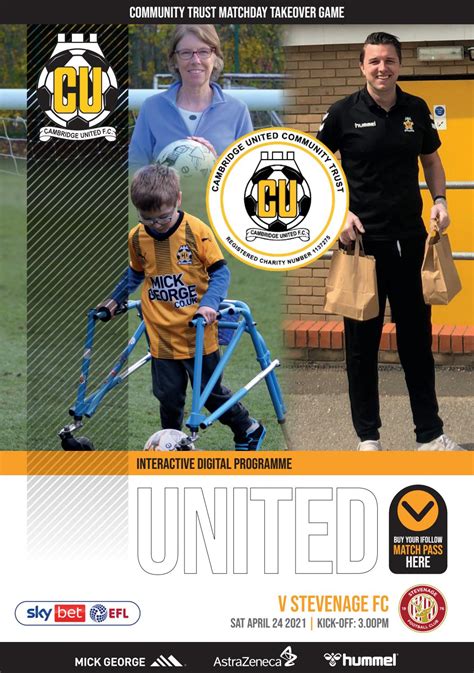 Cambridge United V Stevenage Fc By Hashtag Digital Media Issuu