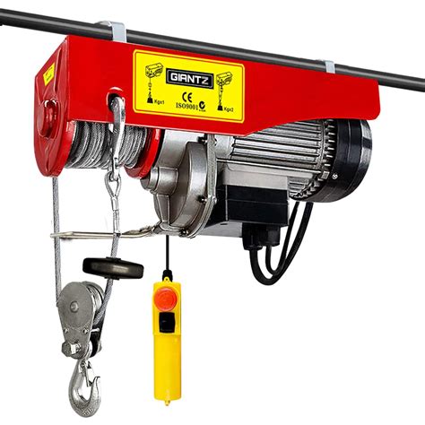 Giantz Electric Hoist 250kg 510w Rope Tool Electronic Cable Hoists