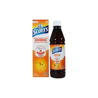 Jual Scotts Emulsion Vita Orange Jeruk 200ml Shopee Indonesia