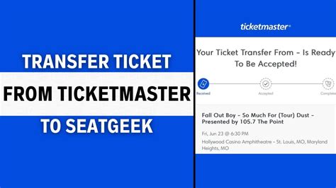 How To Transfer Tickets From Ticketmaster To Seatgeek Easy Youtube