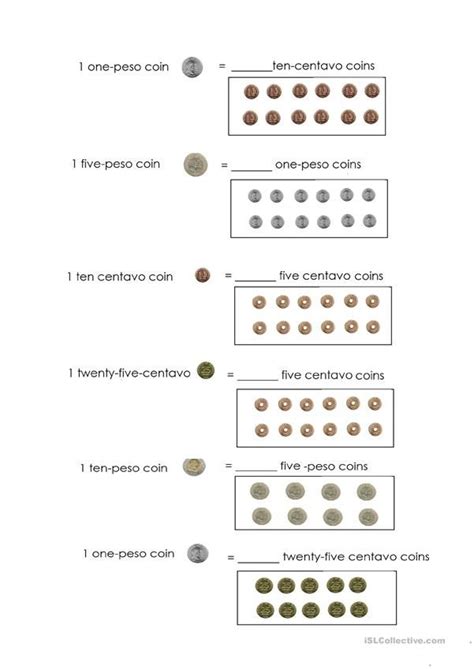 Money Worksheet Philippines English Esl Worksheets For Distance