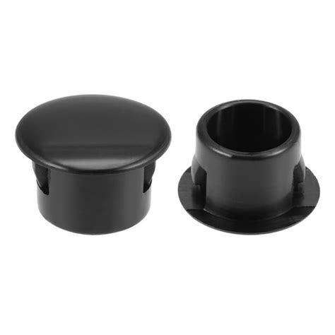 Hole Plugs Black Plastic 13mm 1 2 Inch Snap In Locking Hole Tube