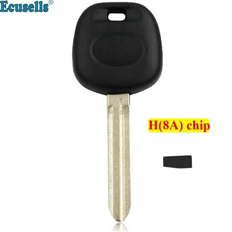 5 Uncut Replacement Transponder Ignition H Chip Car Keys For Toyota