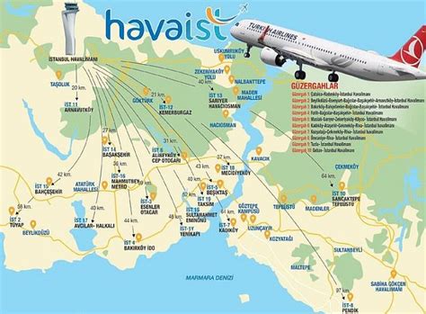 Istanbul Airport Transportation Map RayHaber