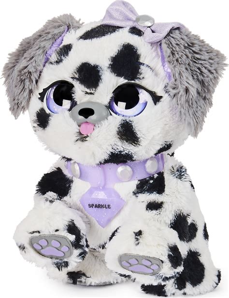 Present Pets Diamond Dalmatian Interactive Plush Pet Toy With 2 Bonus