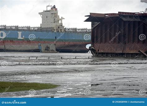 Inside Of Ship Breaking Yard Chittagong Bangladesh Stock Photo Image