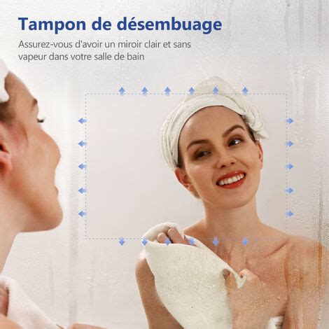 Meykoers Miroir Lumineux Salle De Bain Rond Cm Avec Anti Bu E