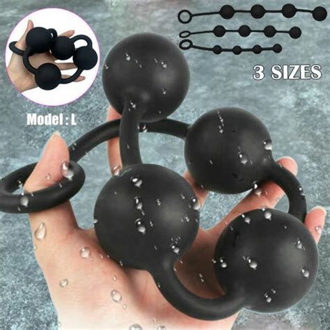 Solid Silicone Big Huge Extra Large XL Anal Beads Butt PLug Anal Sex Trainer Toy EBay