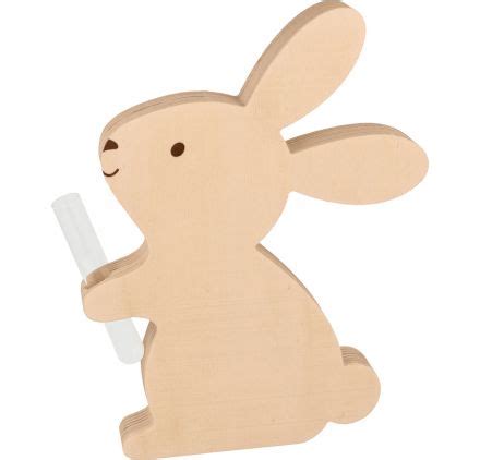 Soliflore En Bois Artemio Les Poulettes Lapin X X Cm La