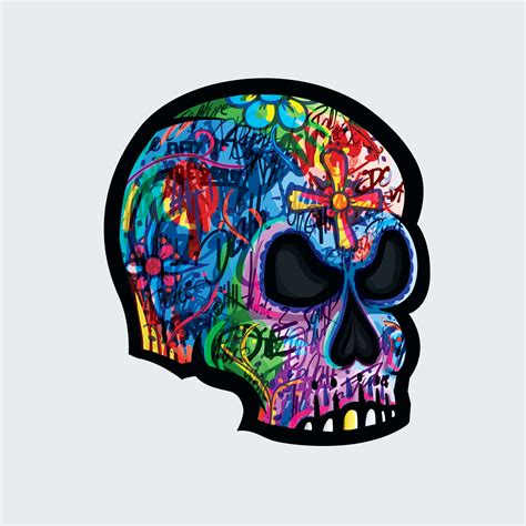 Graffiti Day Of The Dead Skull Behance