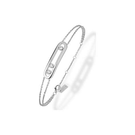 Achat Bracelet Messika Move Classique En Or Blanc Et Diamants