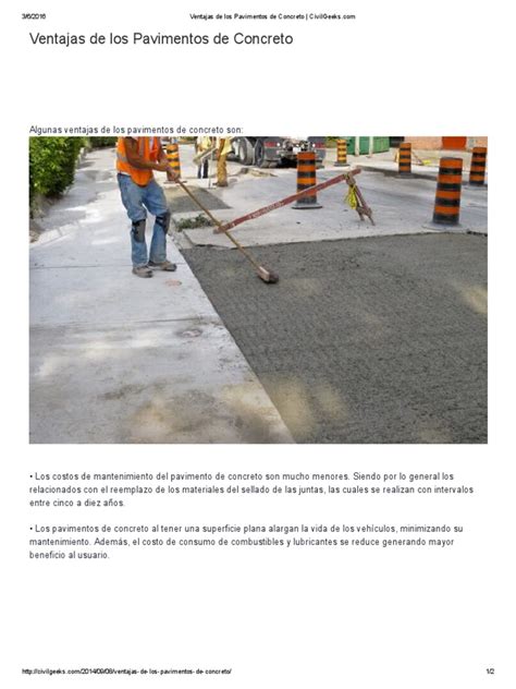 Pdf Ventajas De Los Pavimentos De Concreto Civilgeeks Dokumen Tips