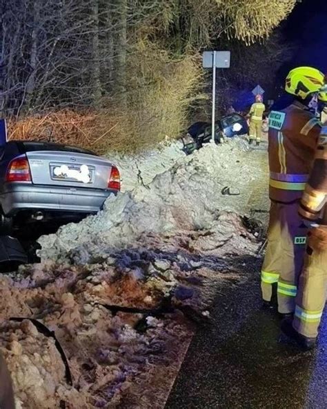 Poważny wypadek w Makowie pod Miechowem Dwie osoby poszkodowane