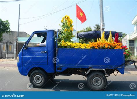 A Truck on Street in Southern Vietnam Editorial Image - Image of growth ...