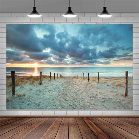 Amazon Summer Beach Backdrop Hawaii Sun Blue Sky Ocean Photo