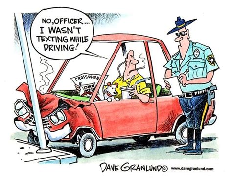 The Comic Says It All Distracted Driving Texting While Driving