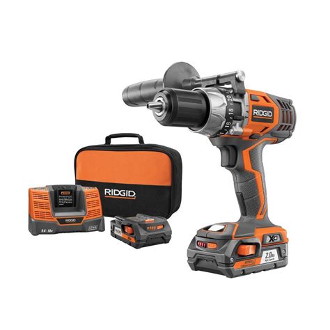 Ridgid X Volt In Hyper Lithium Ion Cordless Hammer Drill