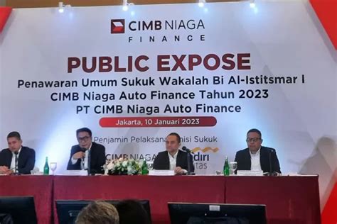 Cimb Niaga Finance Terbitkan Penawaran Umum Sukuk Wakalah Krjogja