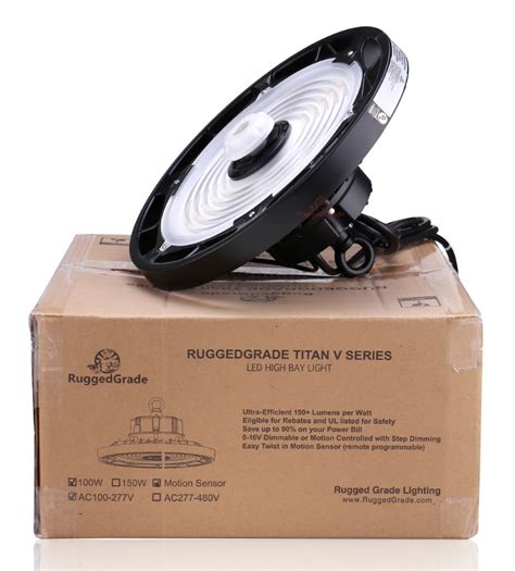 100 Watt Titan 5 LED High Bay UFO With Motion Sensor