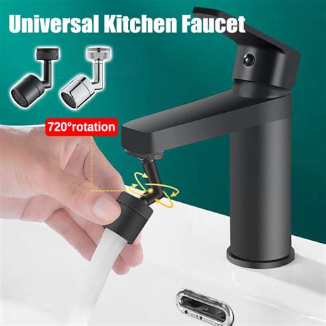 720°universal Kitchen Faucet Anti Splash Aerator Bathroom Tap Rotatable