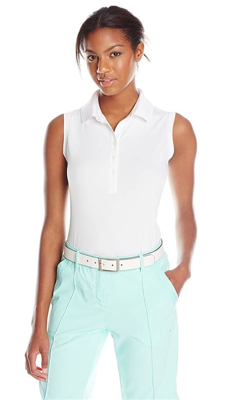 Nike Womens Dri Fit Victory Sleeveless Golf Polo Shirt