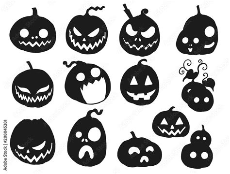 Black Pumpkin Vector