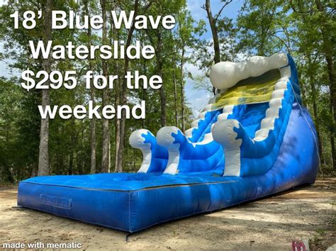 18 Blue Wave Waterslide Instant Fun Waterslides