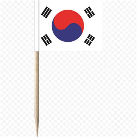 South Korea Wooden Flag Pole PNG Citypng