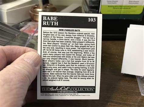 1992 Megacards The Babe Ruth Collection Babe Ruth 103 For Sale Online EBay
