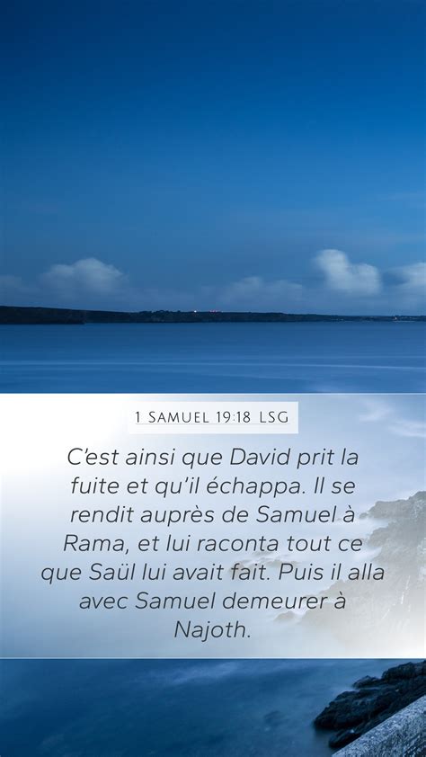 1 Samuel 19 18 LSG Mobile Phone Wallpaper C Est Ainsi Que David Prit