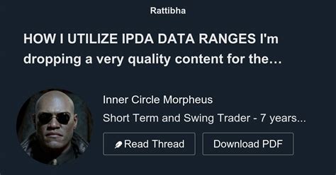 HOW I UTILIZE IPDA DATA RANGES I M Dropping A Very Quality Content For